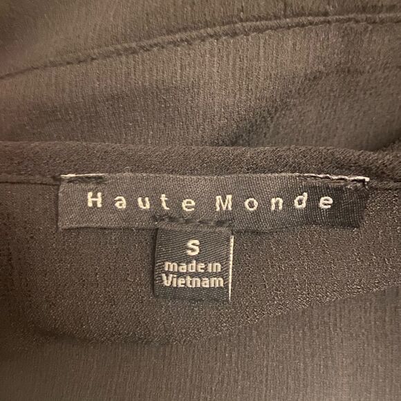 HAUTE MONDE Little Black Blouse - Picture 7 of 9